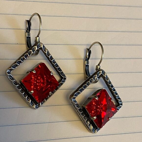 Handcrafted earrings with Swarovski crystal - Picture 3 of 6